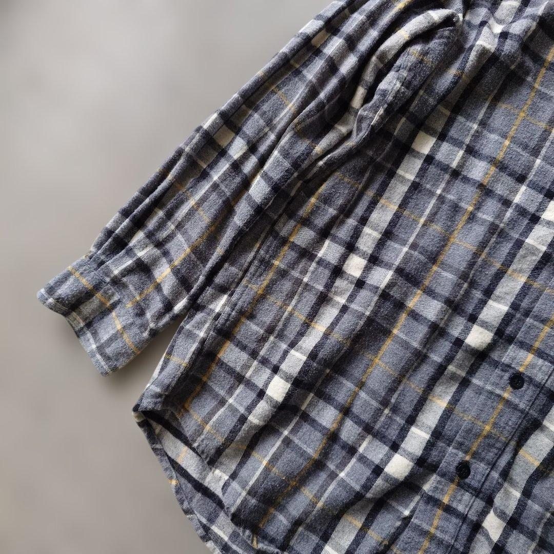 LLBEAN flannel check shirts M