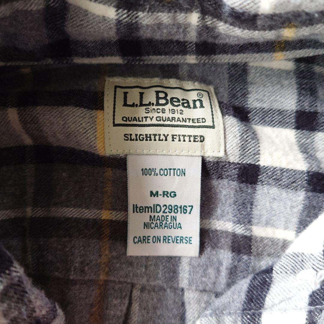 LLBEAN flannel check shirts M