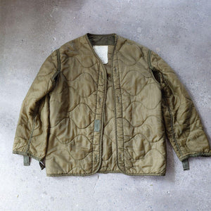 US Quilting Liner Jacket M キルティングライナー　カーディガン　アメリカ軍　ミリタリー