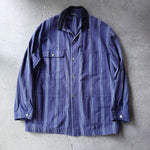 画像をギャラリービューアに読み込む, poloralphlauren chore jacket made in USA ポロラルフローレン　アメリカ製　ストライプ　チョアジャケット　カバーオール　M
