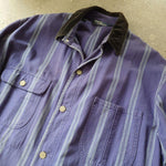 画像をギャラリービューアに読み込む, poloralphlauren chore jacket made in USA ポロラルフローレン　アメリカ製　ストライプ　チョアジャケット　カバーオール　M
