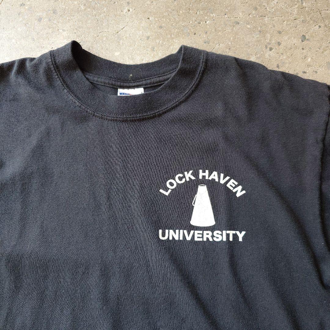 Used print tee fade black