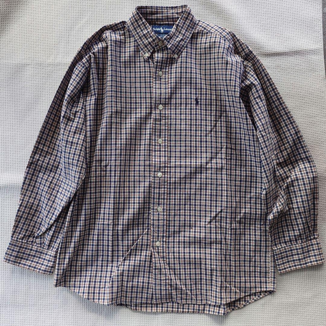 90’s poloralphlauren check shirts 90年代　POLO RALPHLAUREN　ポロラルフローレン　チエックシャツ