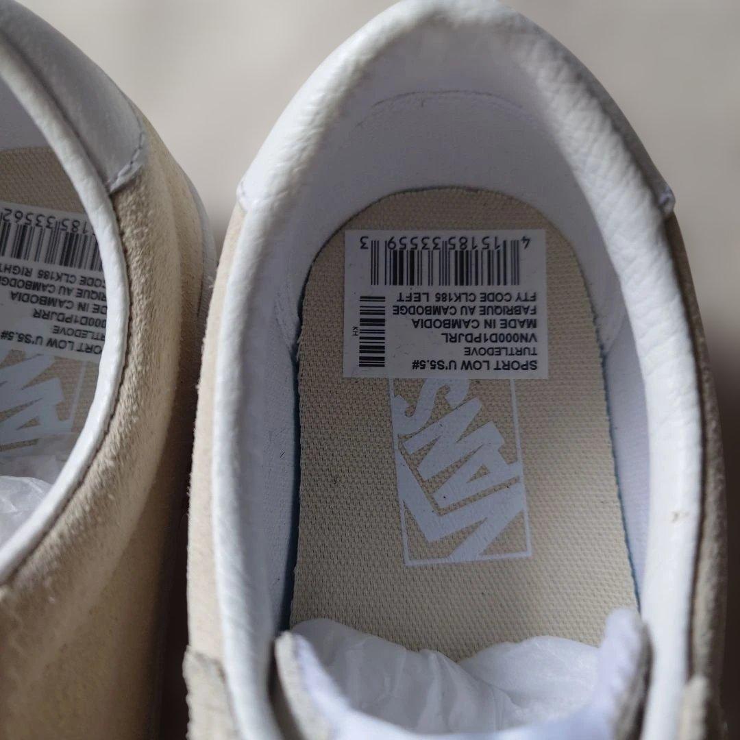 アメリカ企画 US VANS SPORT LOW スニーカー ベージュ 23.5cm