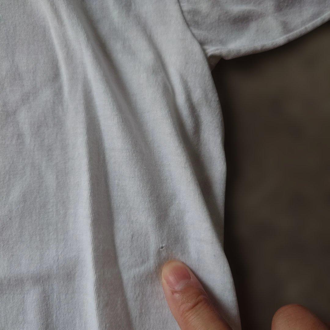 80s vintage RUSSEL ringer tee L