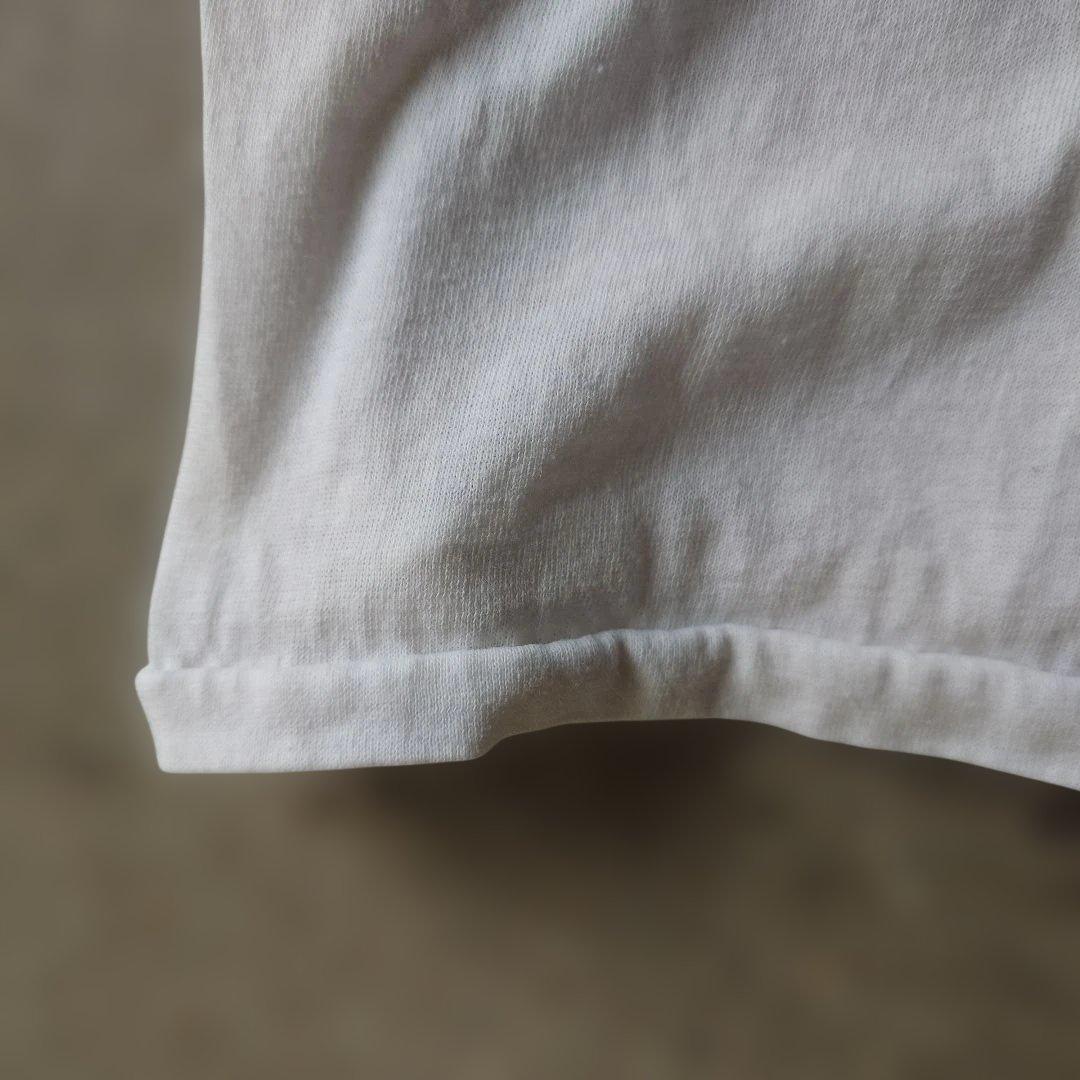 80s vintage RUSSEL ringer tee L