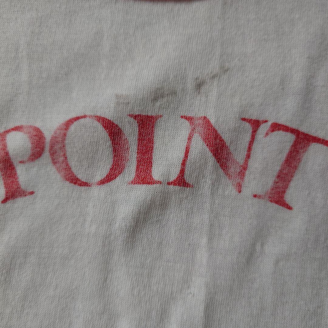 80s vintage RUSSEL ringer tee L