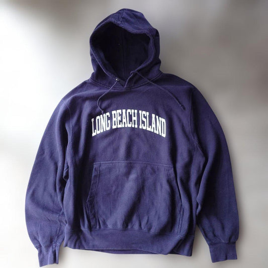 90s MVP reverse sweat parka LONGBEACH navy L