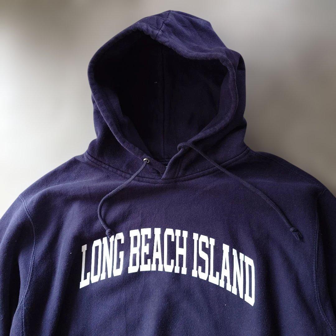 90s MVP reverse sweat parka LONGBEACH navy L