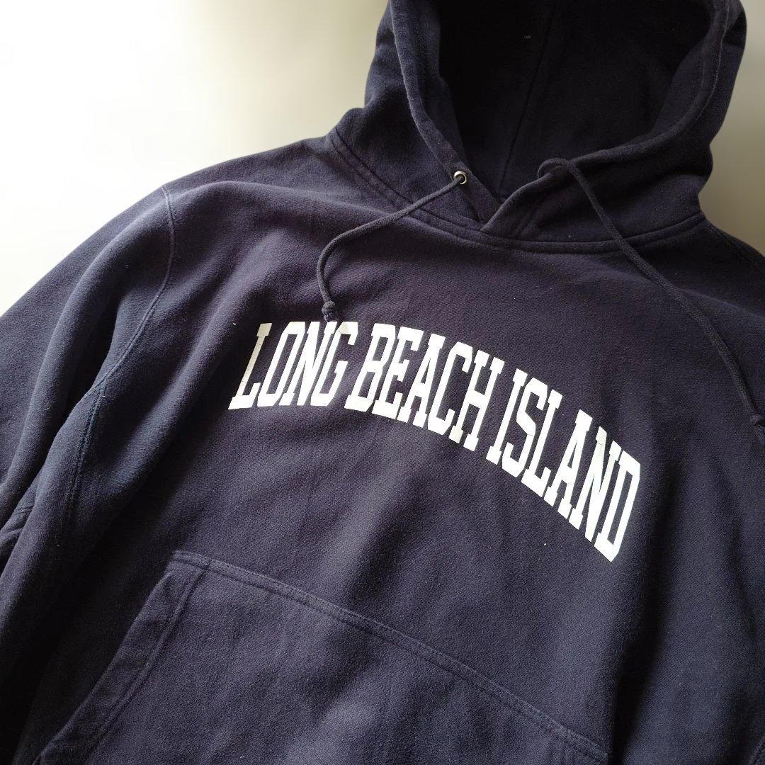 90s MVP reverse sweat parka LONGBEACH navy L