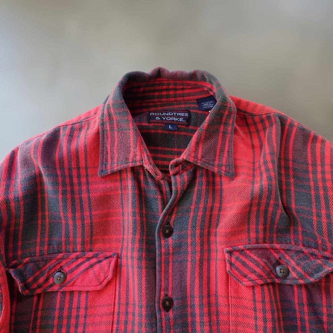 ROUNDTREE&YORKE　heavy flannnel shirts