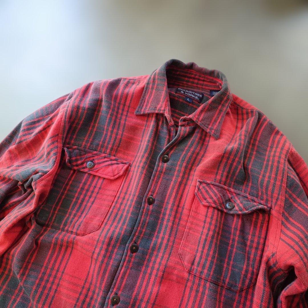 ROUNDTREE&YORKE　heavy flannnel shirts