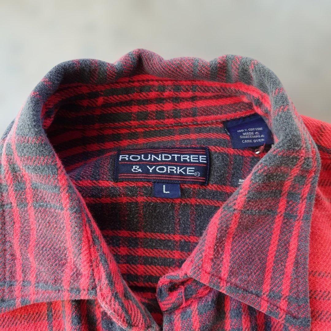 ROUNDTREE&YORKE　heavy flannnel shirts