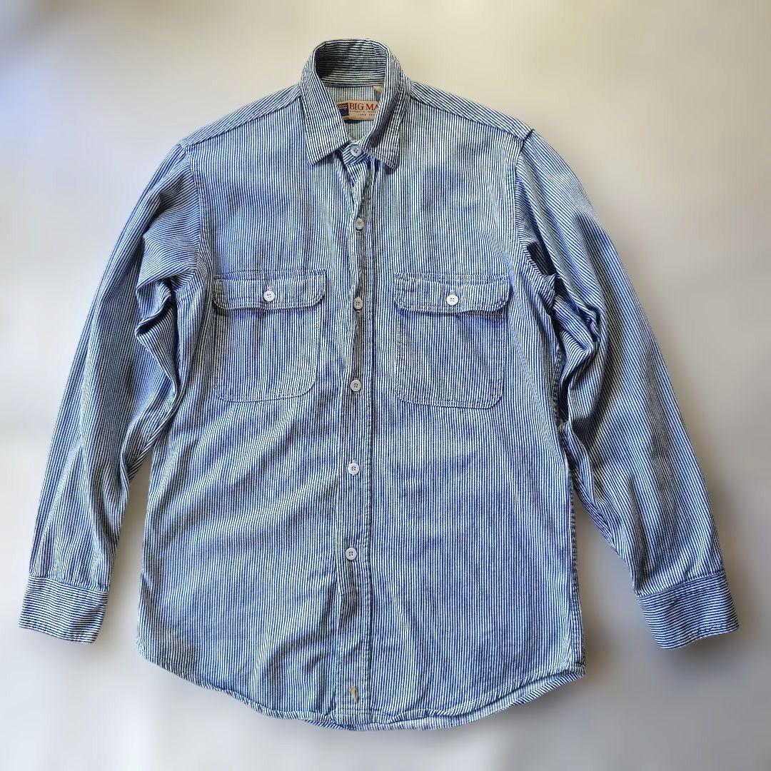 80s BIGMAC hickory shirts 14-141/2