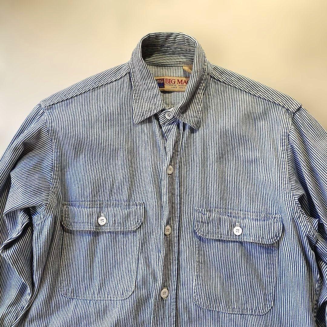 80s BIGMAC hickory shirts 14-141/2