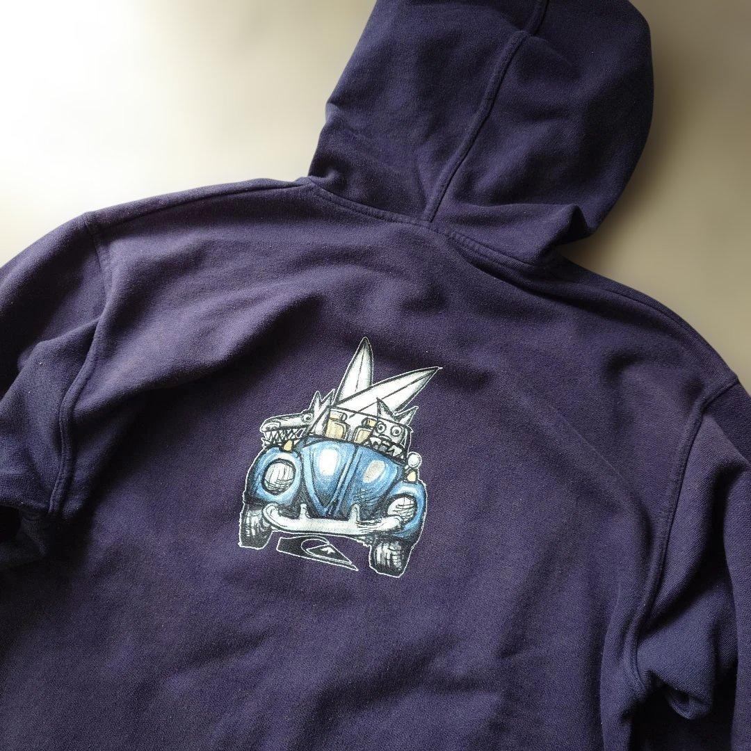90s QUICK SILVER zip hoody sweat