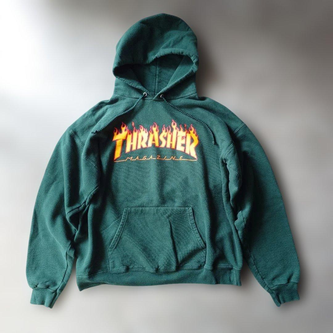 90s THRASHER hoody sweat M