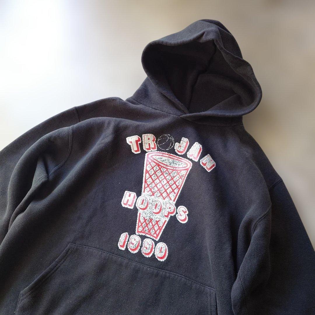 Russel atheletic sweat hoody parka USA black L