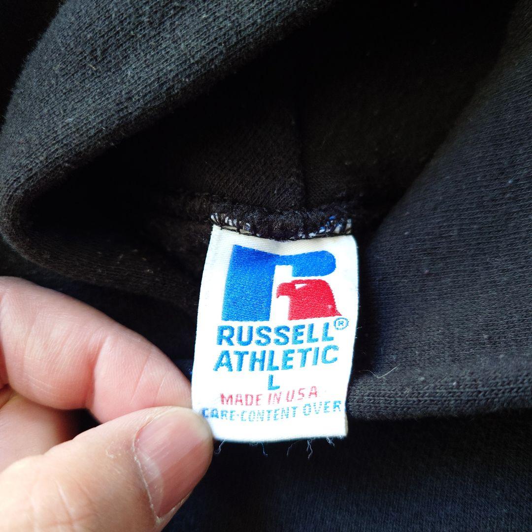 Russel atheletic sweat hoody parka USA black L