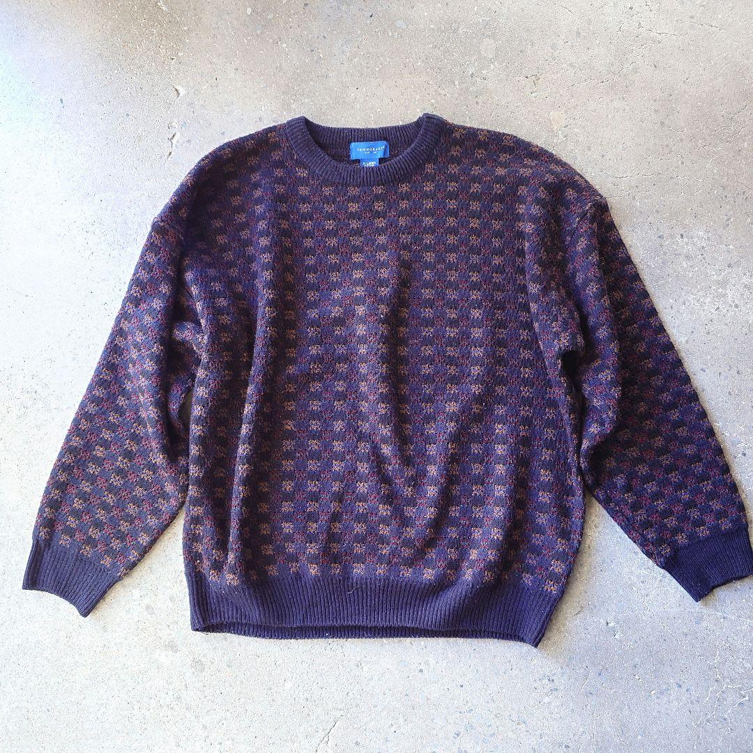 towncraft knit XL 　タウンクラフト　ジャガードニット