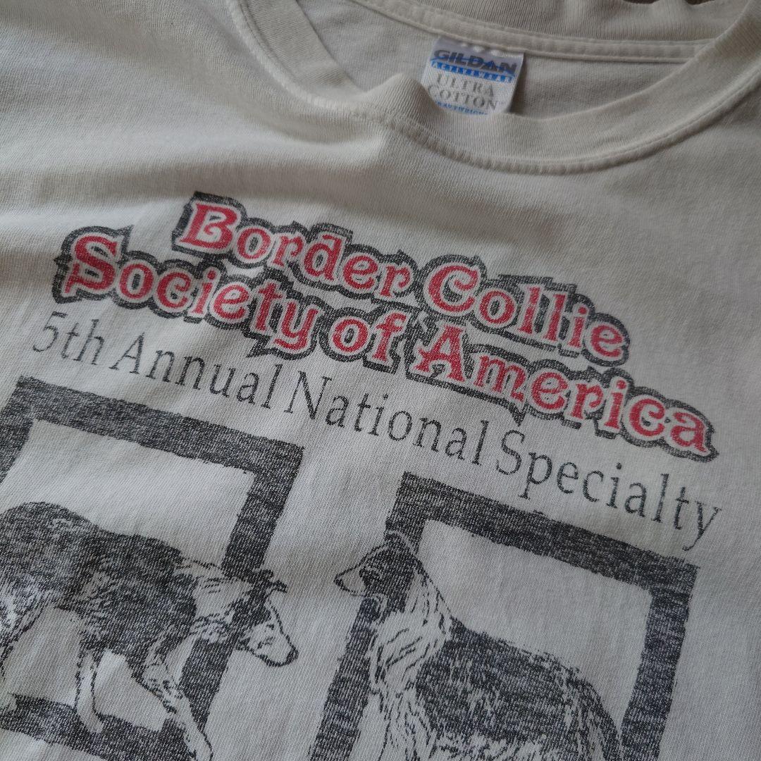 Used dog print tee L