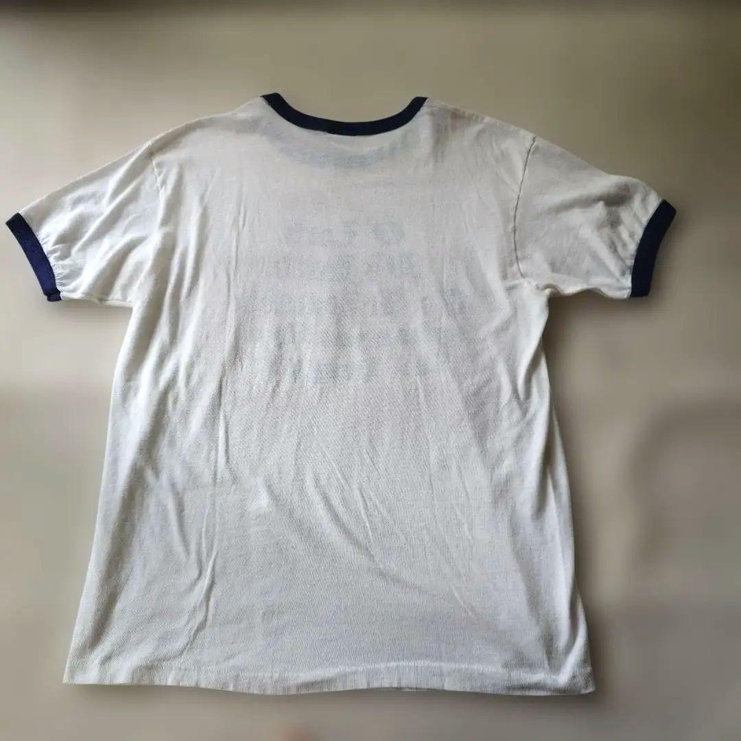 80s HANES oldenglish ringer tee L 42-44