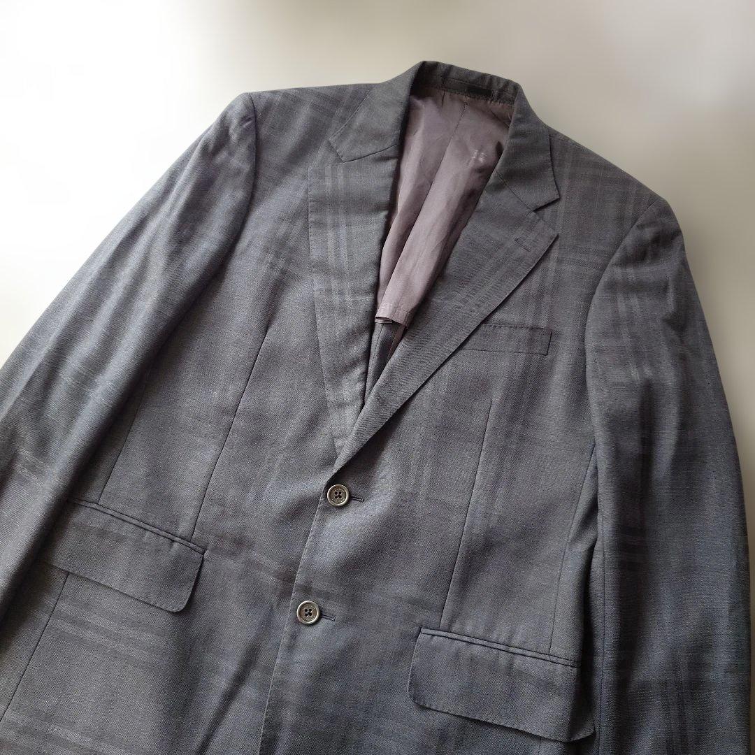 BURBERRY shadow check tailored jacket L