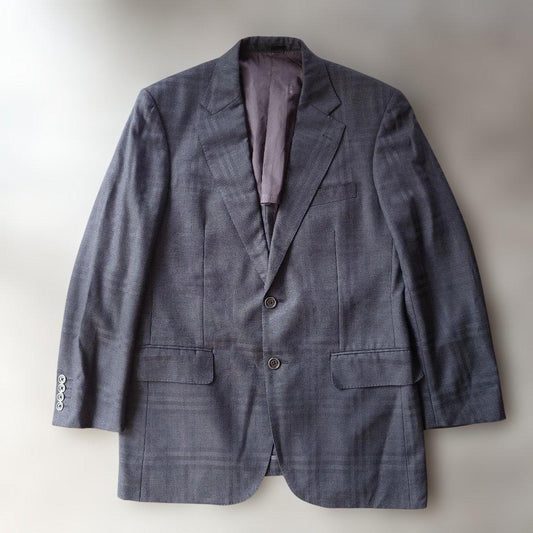 BURBERRY shadow check tailored jacket L