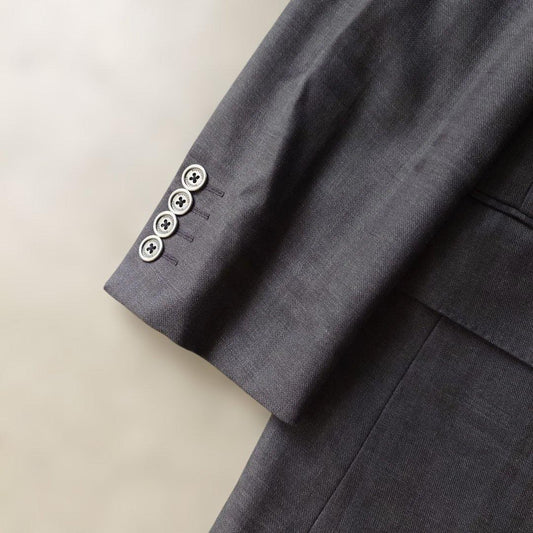 BURBERRY shadow check tailored jacket L