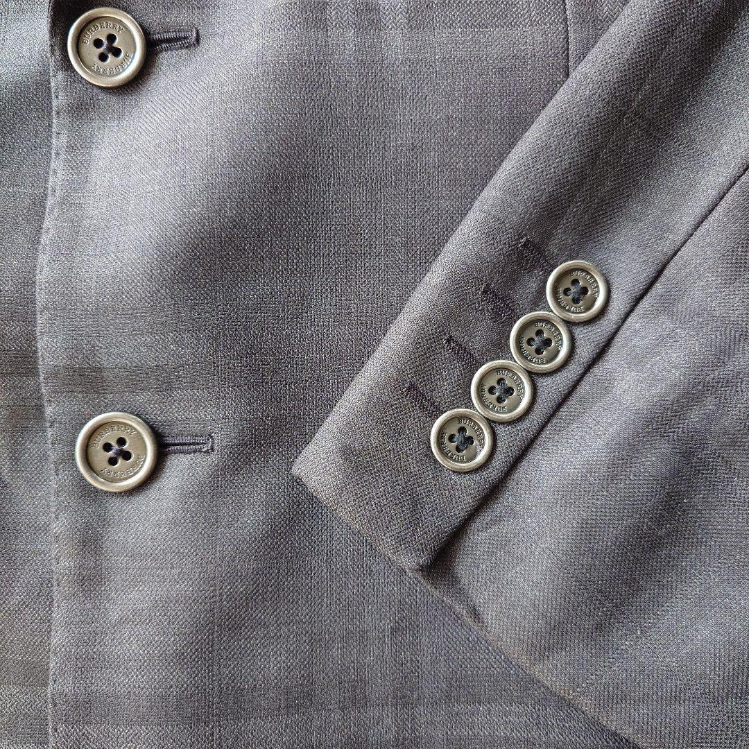 BURBERRY shadow check tailored jacket L