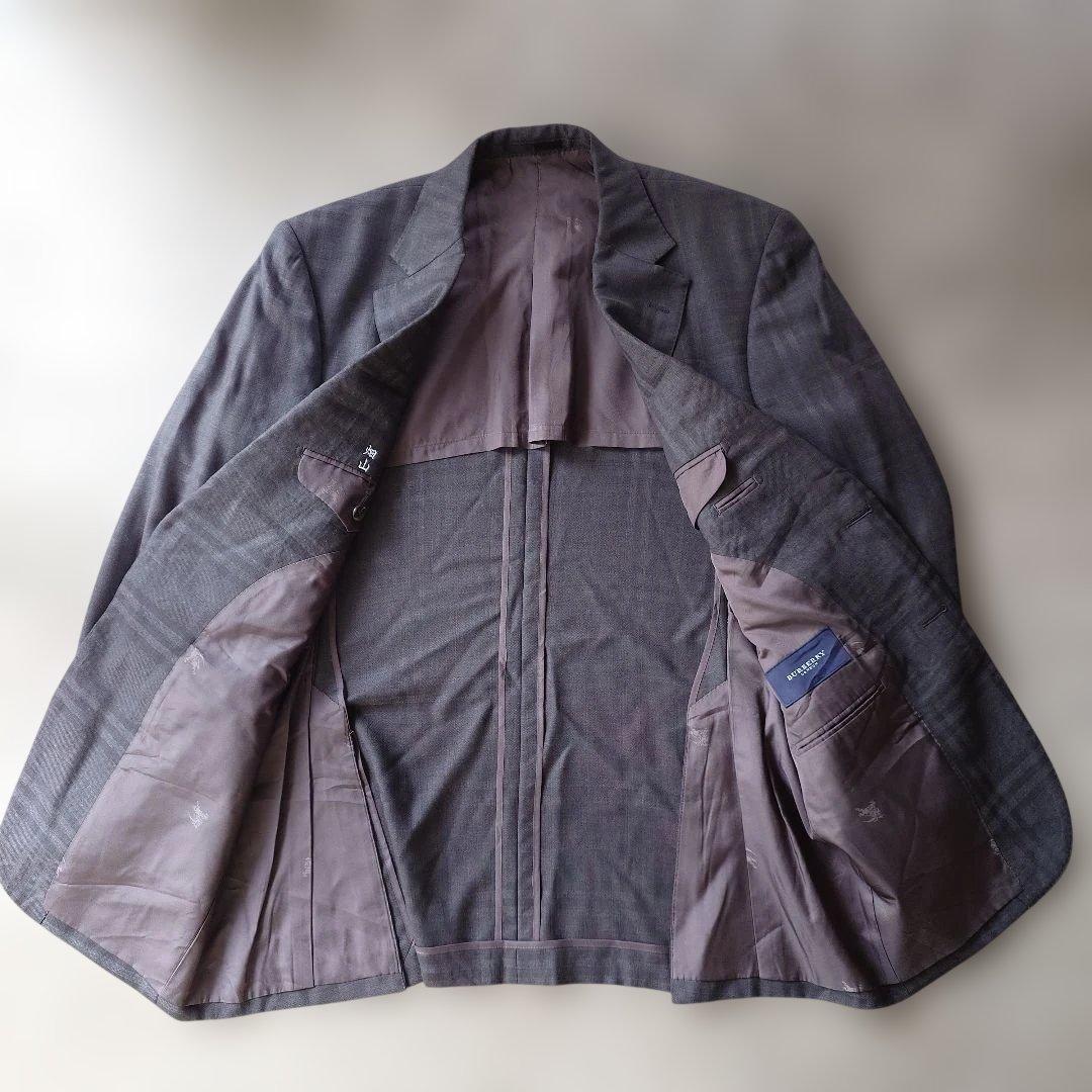 BURBERRY shadow check tailored jacket L