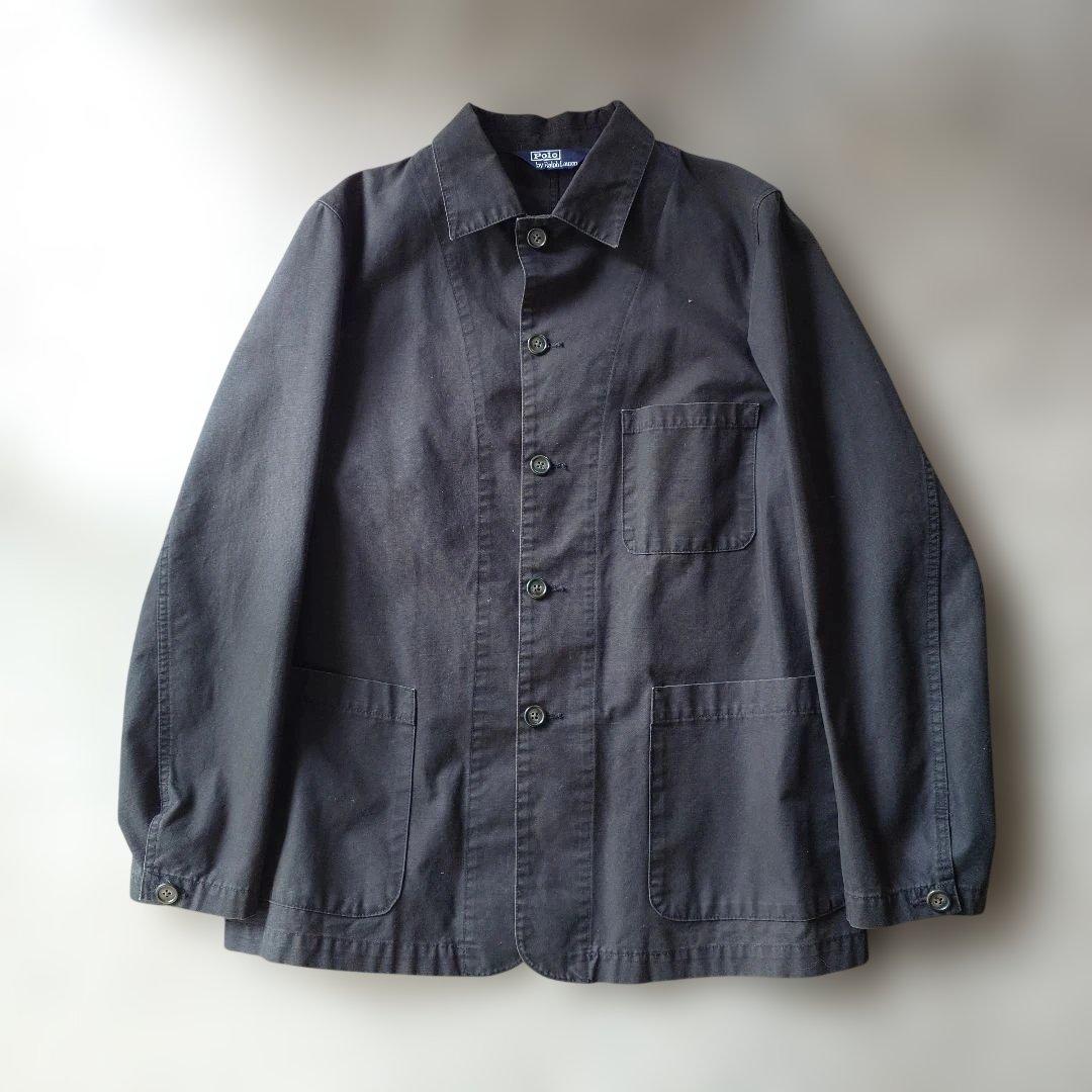 90s poloralphlauren ctoon chore jacket black XL