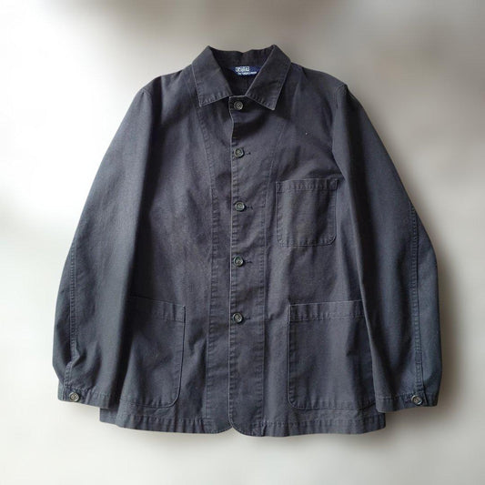 90s poloralphlauren ctoon chore jacket black XL