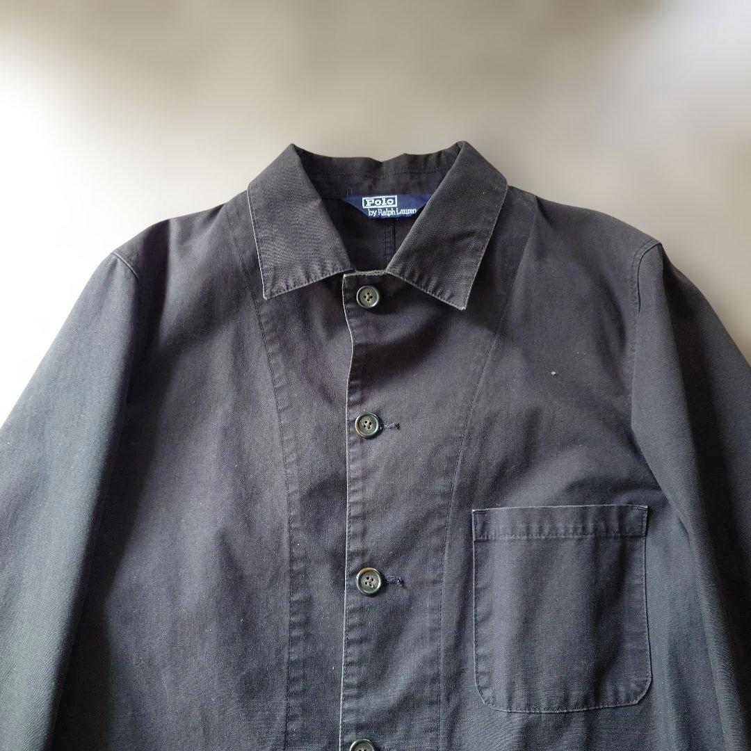 90s poloralphlauren ctoon chore jacket black XL