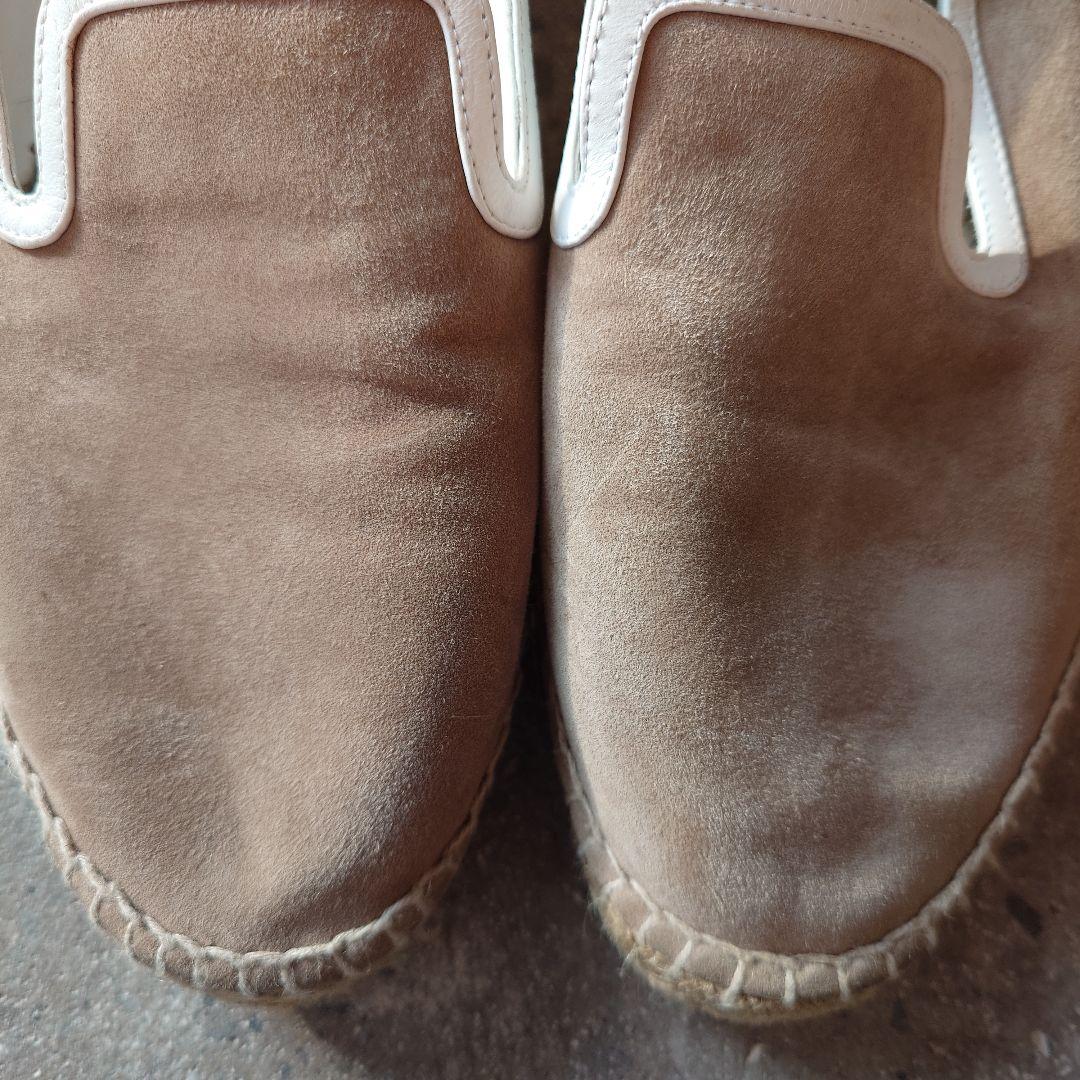 HERMES Leather espa shoes 40inch 25.5cm