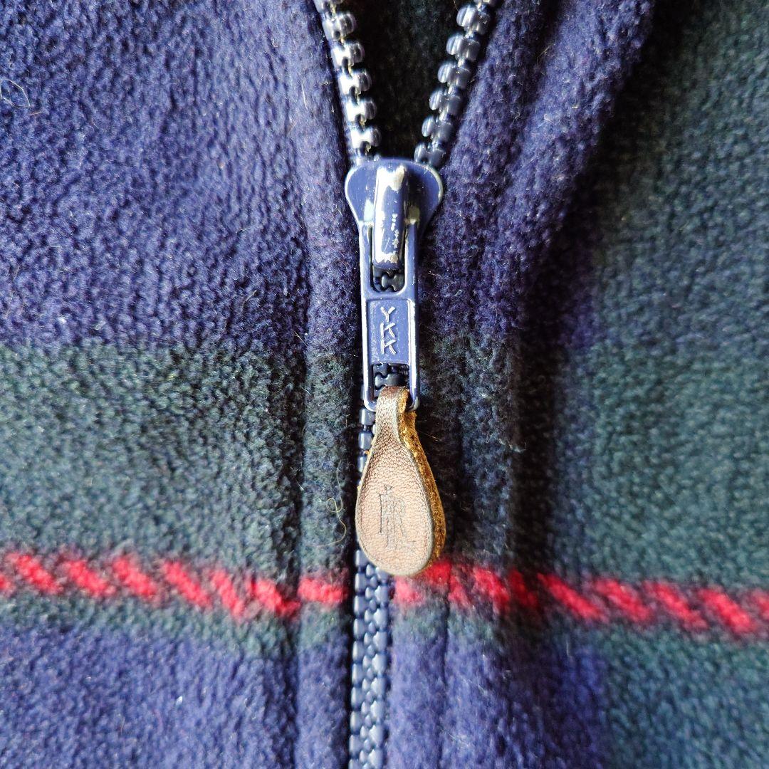 Ralphlauren check fleece M