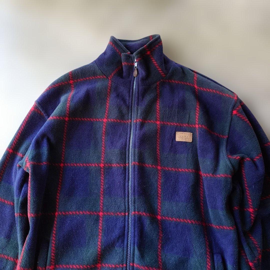 Ralphlauren check fleece M