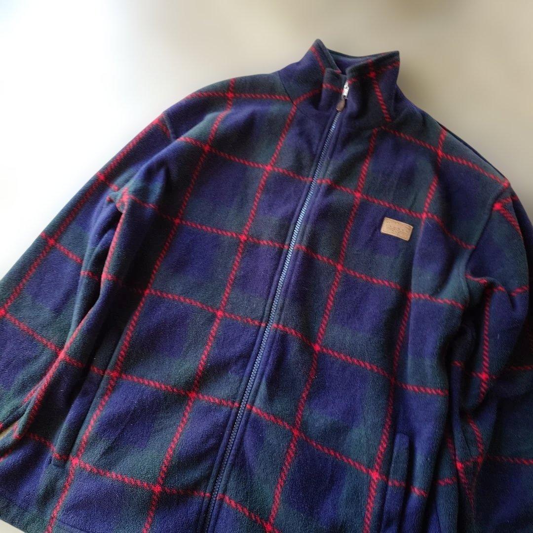 Ralphlauren check fleece M
