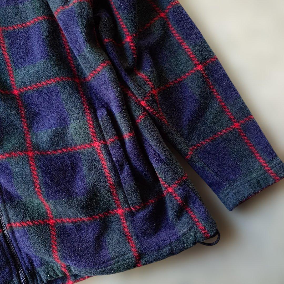 Ralphlauren check fleece M
