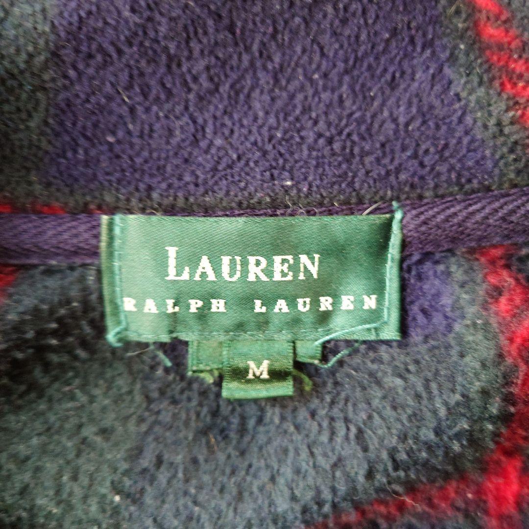 Ralphlauren check fleece M