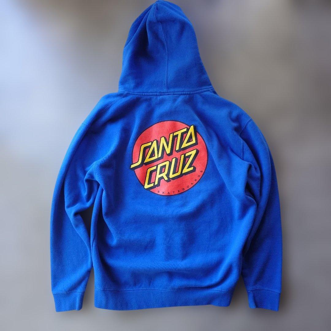 90s SANTACRUZ zip up sweat parka L