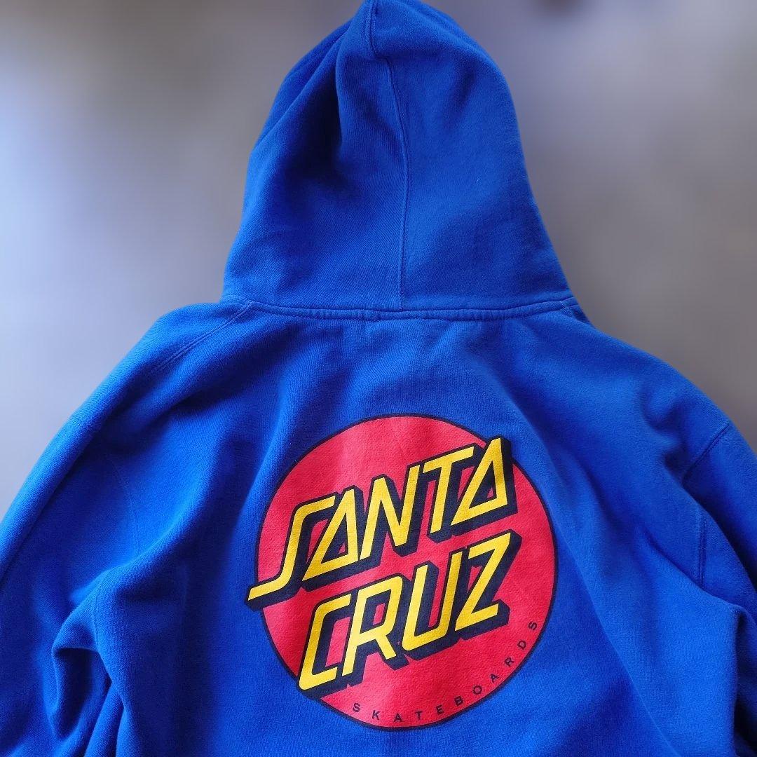 90s SANTACRUZ zip up sweat parka L
