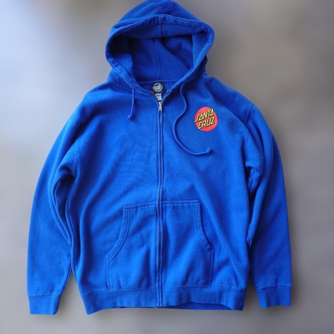 90s SANTACRUZ zip up sweat parka L