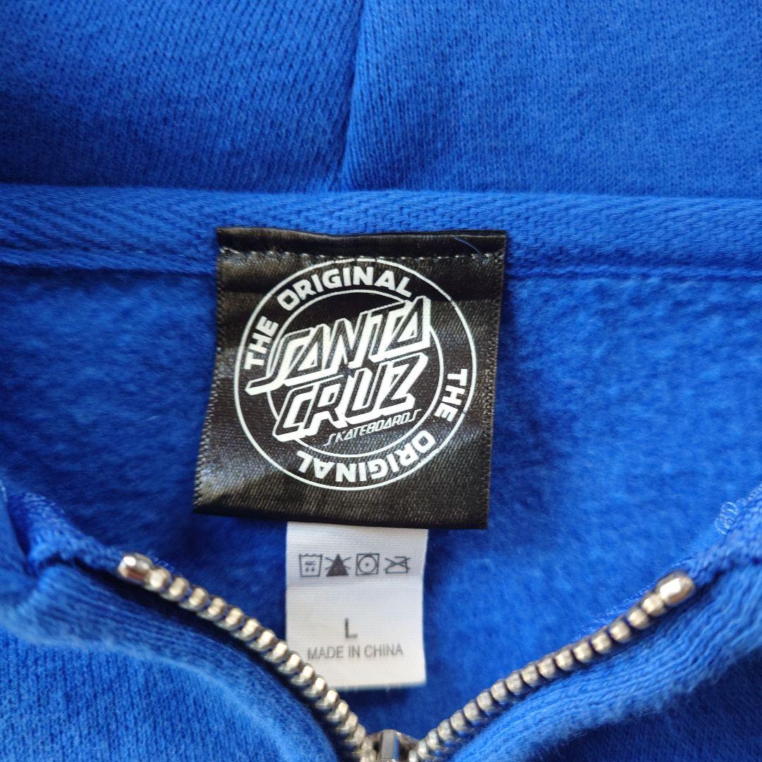 90s SANTACRUZ zip up sweat parka L