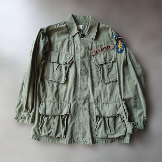 Jungle fatique shirts 69年4th Small^regular ripstop USA