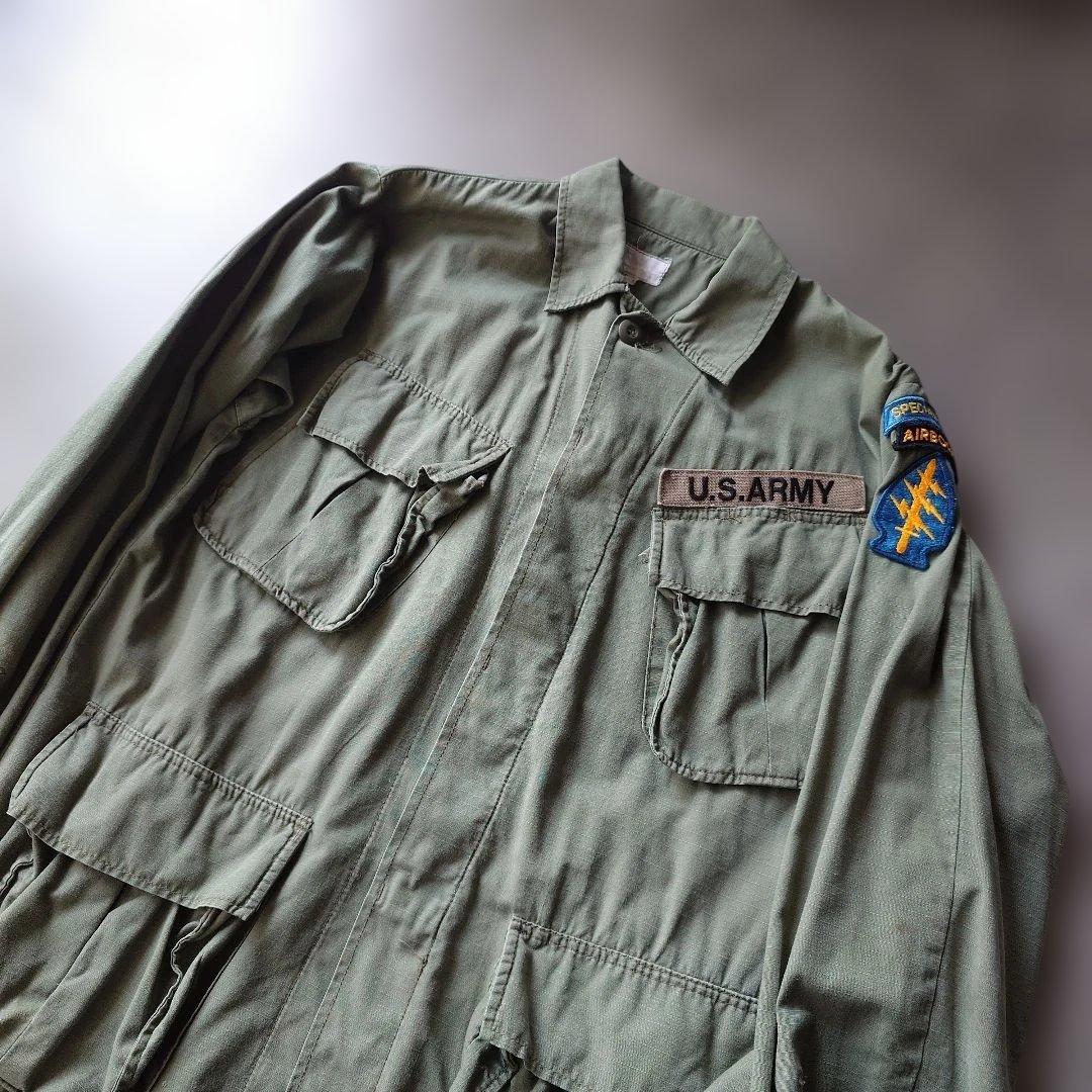 Jungle fatique shirts 69年4th Small^regular ripstop USA