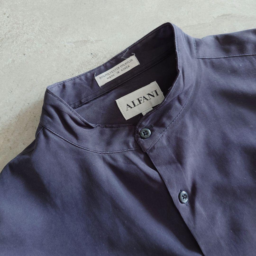 ALFANI stand collar shirts peach skin fablic XL