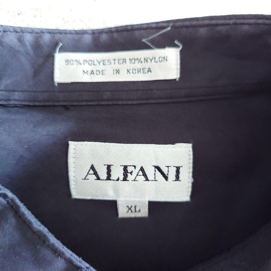 ALFANI stand collar shirts peach skin fablic XL