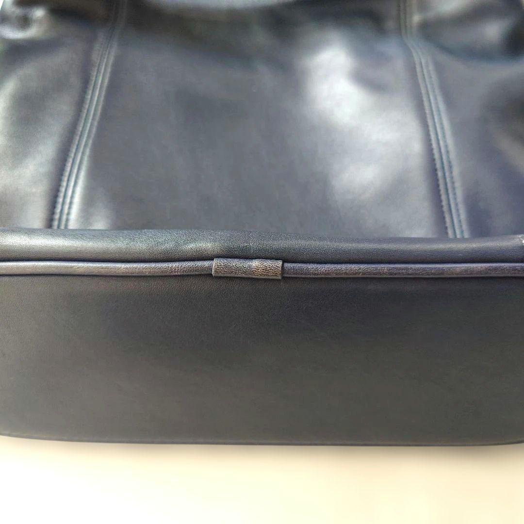 OLD COACH USA leather shoulder bag navy