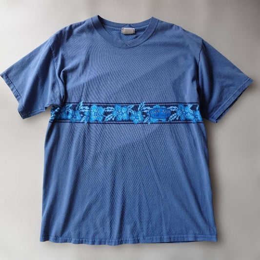 RONJON SURF border tee blue L